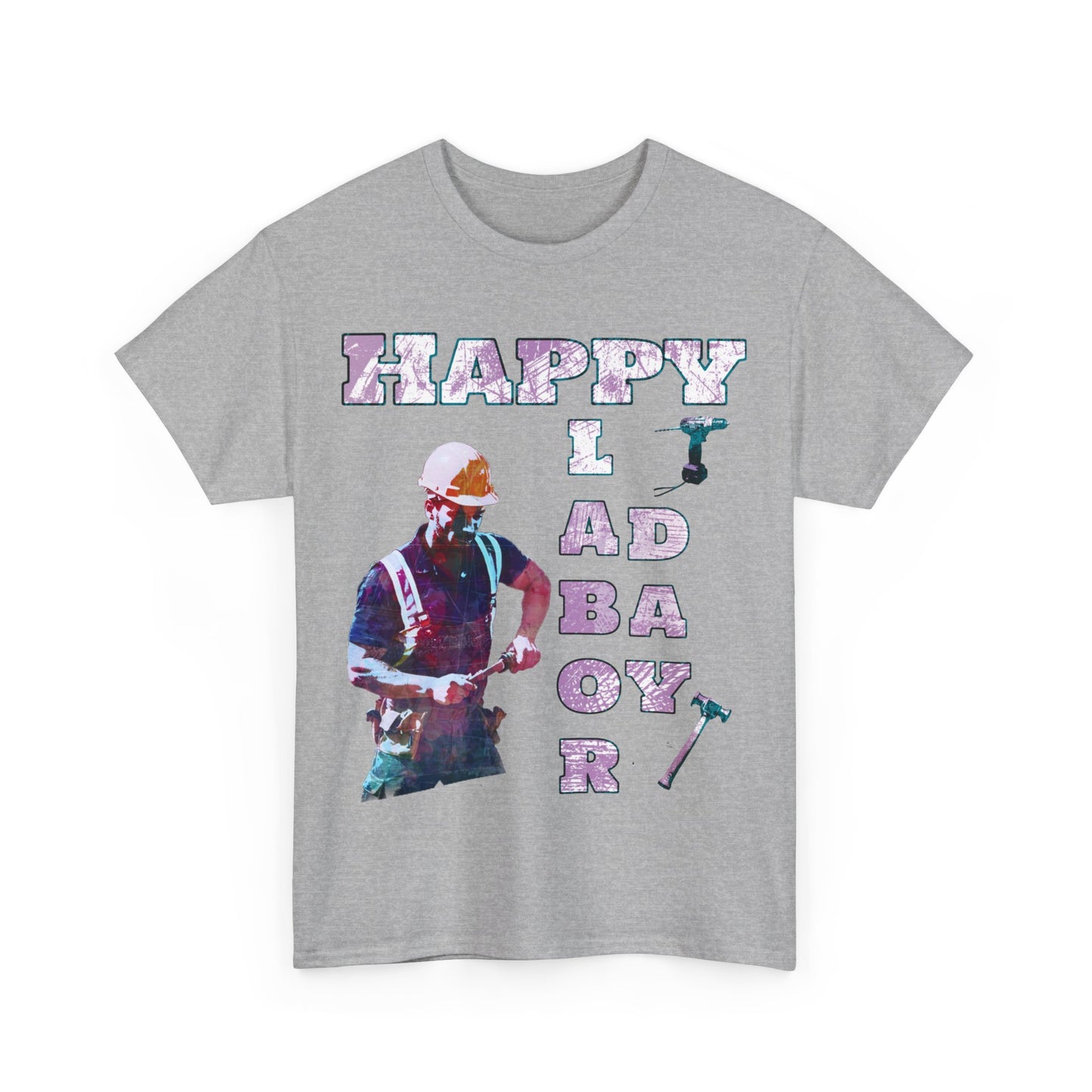 Happy Labor Day National Holiday supporters Unisex Heavy Cotton Tee