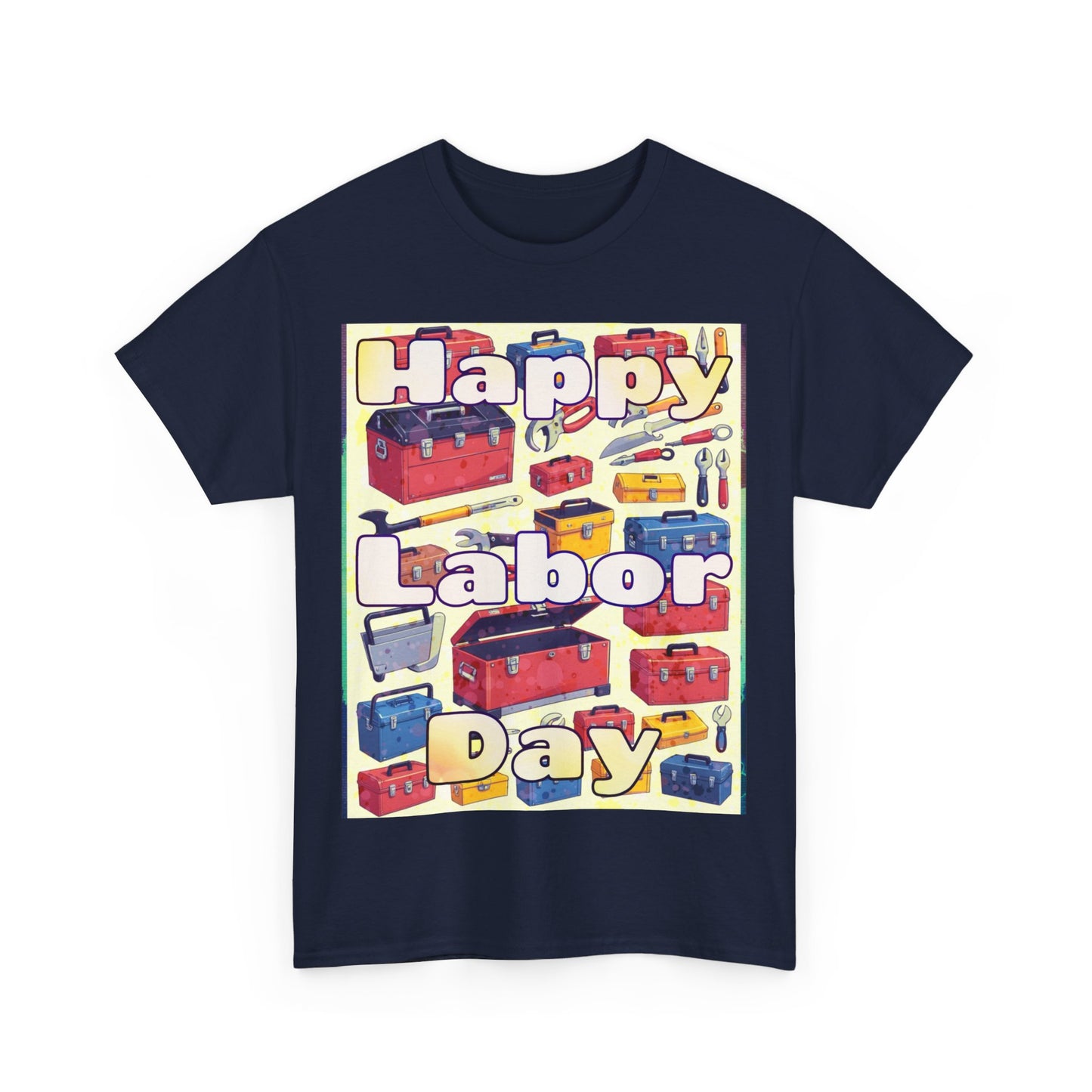 Happy Labor Day Celebrations Unisex Heavy Cotton Tee