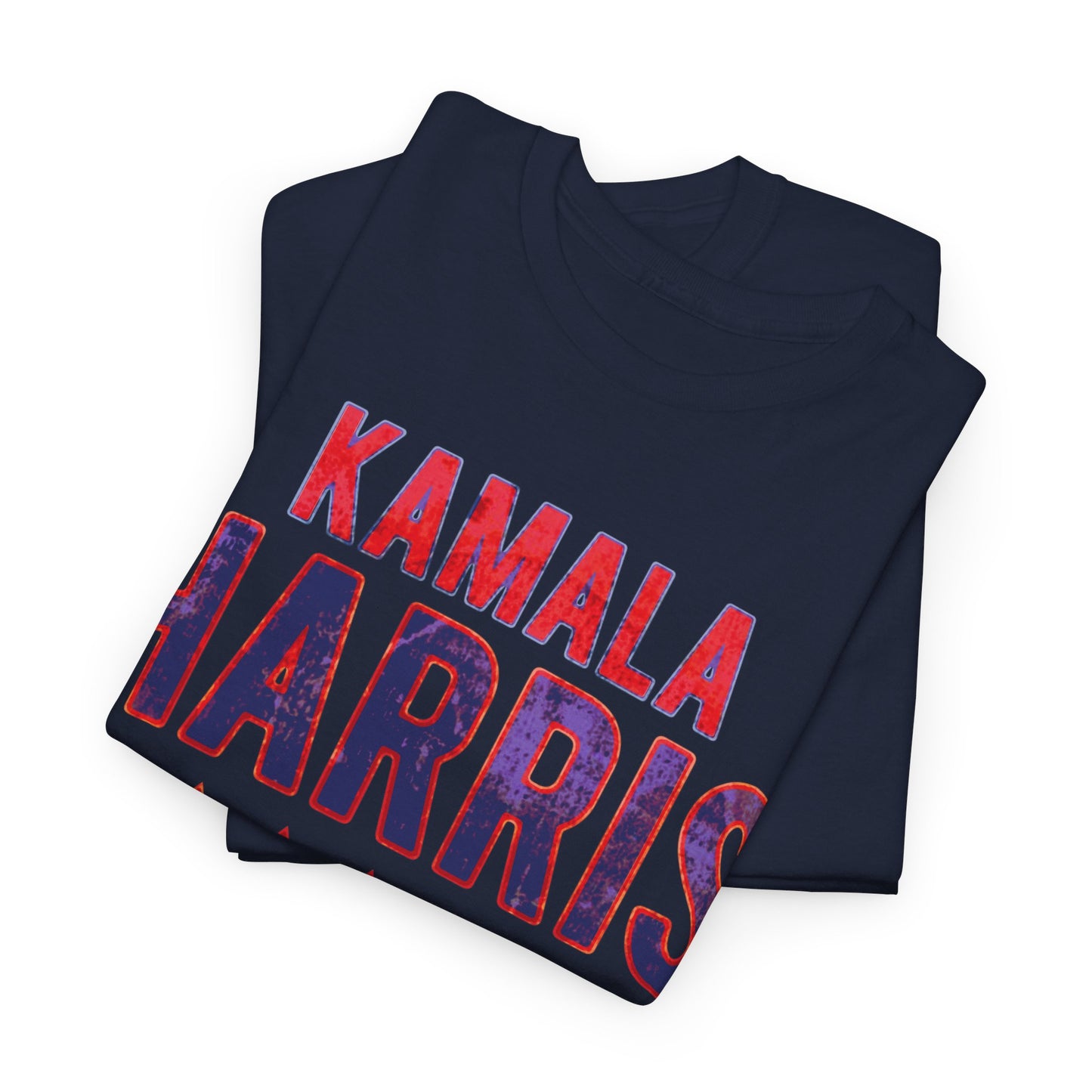 Kamala Harris 2024 Vote Supporter grunge look Unisex Heavy Cotton Tee