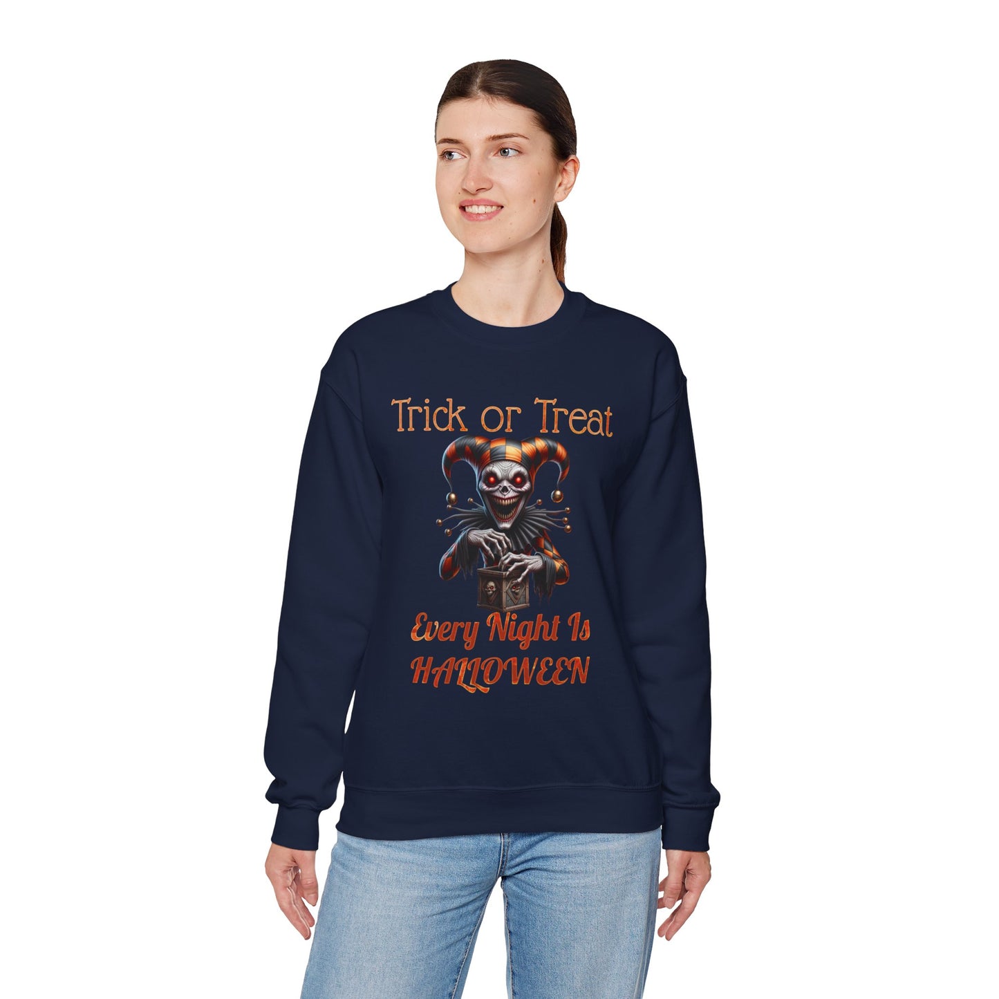 Halloween Evil Clown Every Night Is Halloween Sweatshirt