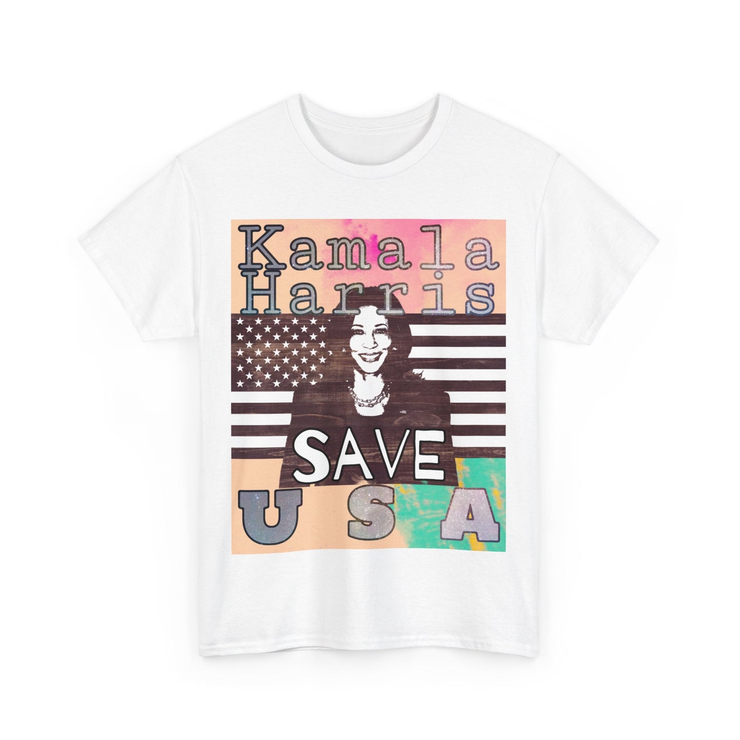 Kamala Harris For President Save USA Unisex Heavy Cotton Tee