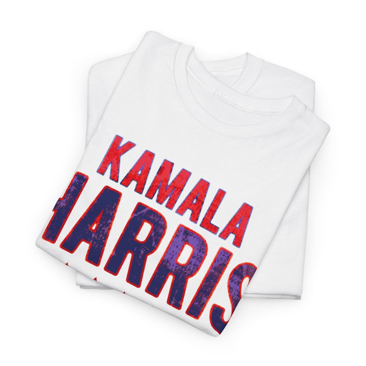 Kamala Harris 2024 Vote Supporter grunge look Unisex Heavy Cotton Tee