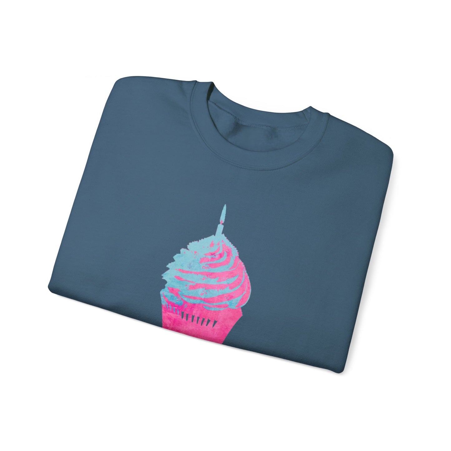 Birthday Girl Blue and Pink Unisex Heavy Blend™ Crewneck Sweatshirt