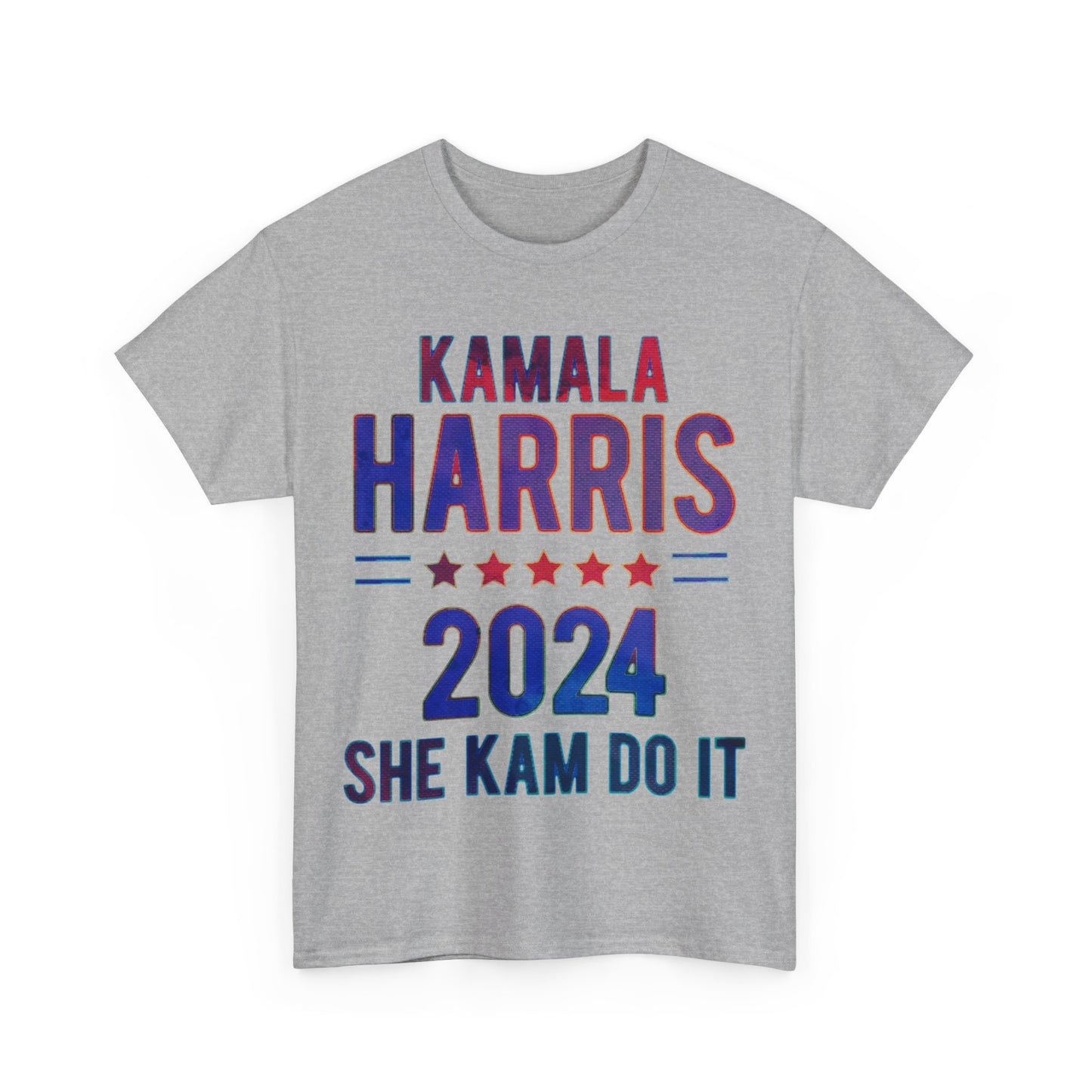 Kamala Harris 2024 Vote Supporter washed look Unisex Heavy Cotton Tee