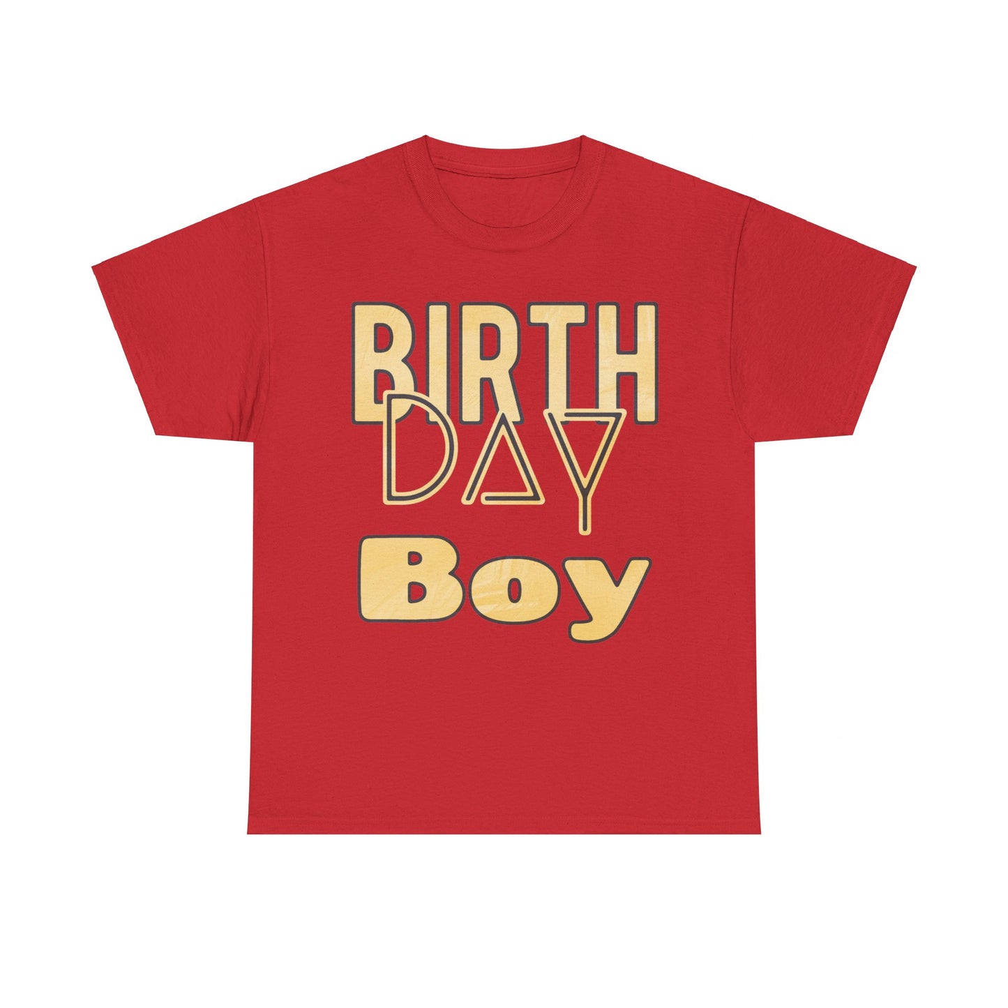 Birthday Boy Gold Washed Look Unisex Heavy Cotton Tee