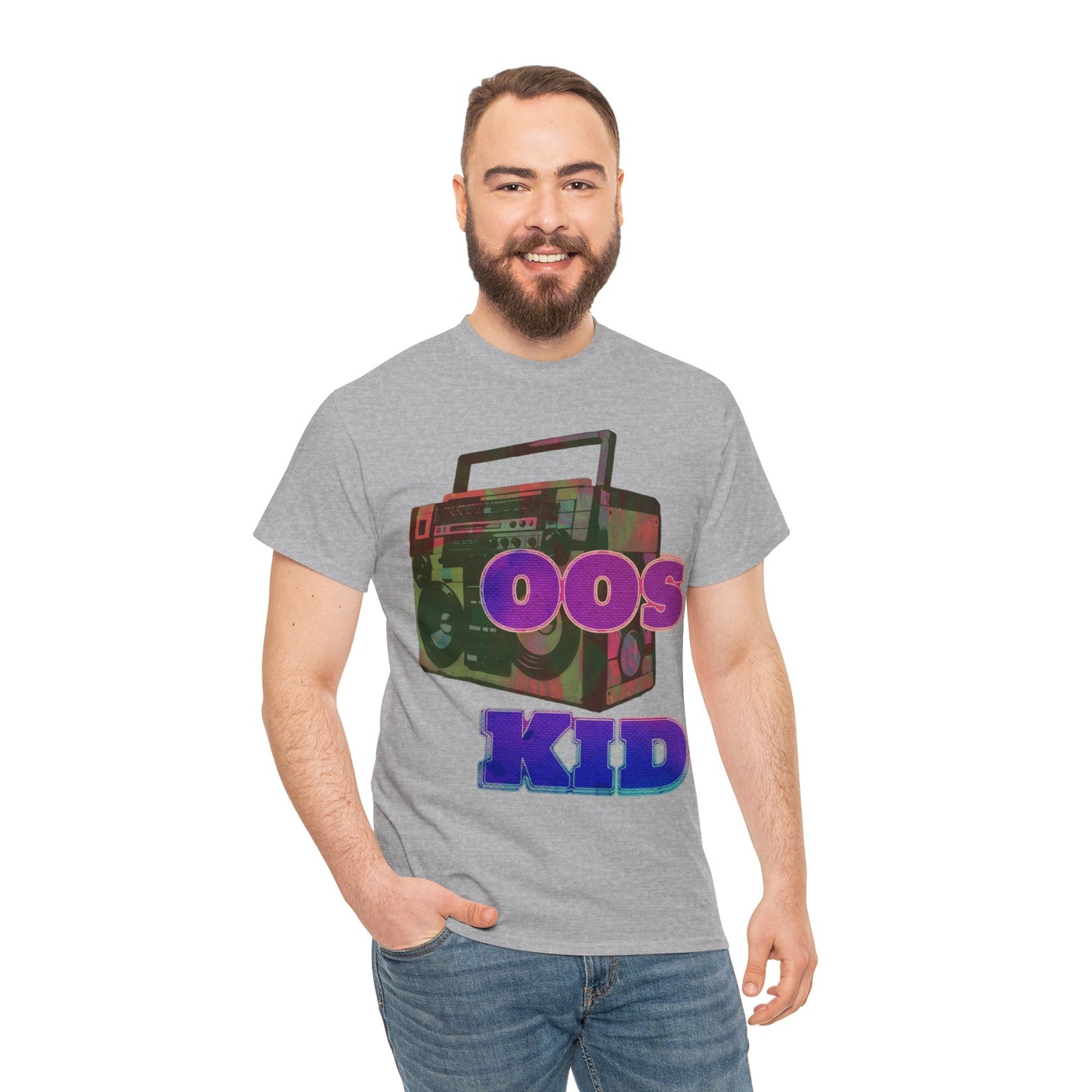 00s Kid Stunning Boombox design Unisex Heavy Cotton Tee