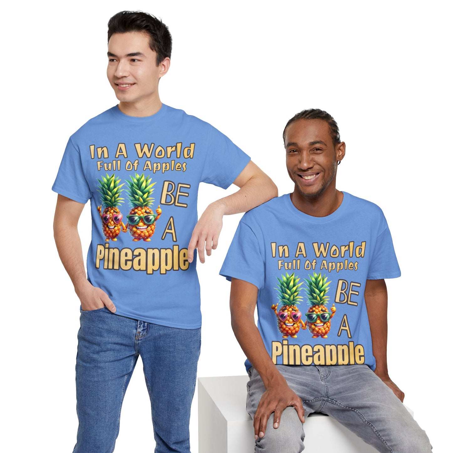 Cool Pineapple Couple Mr & Mrs Unisex Heavy Cotton Tee