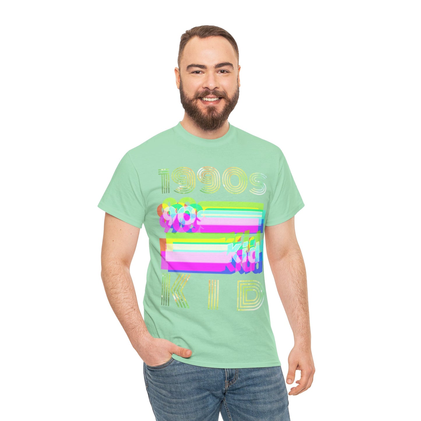 1990s kid decade party Unisex Heavy Cotton Tee